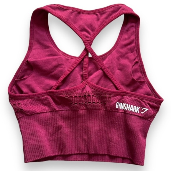 Gymshark Energy Seamless Sports Bra Berry Women’s Size XS Athletic Workout Yoga - Picture 4 of 12